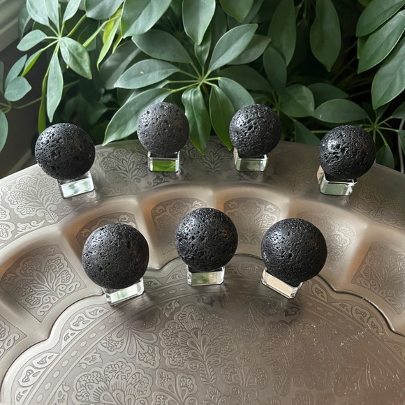 Lava Stone Sphere - Picture 4 of 6
